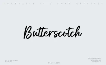 Butterscotch Font