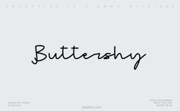 Buttershy Font