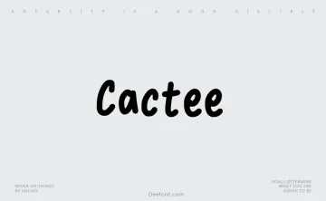 Cactee Font