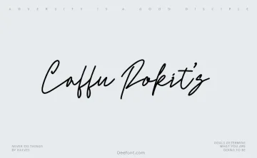 Caffu Rokit’s Font