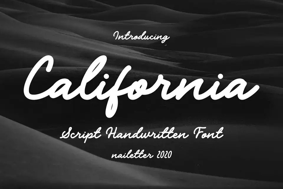 California Handwritten Font