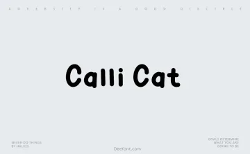 Calli Cat Font