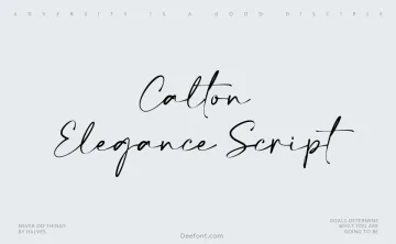 Calton Elegance Script Font