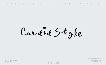Candid Style Font