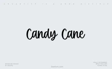 Candy Cane Handwritten Font