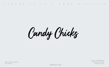 Candy Chicks Font