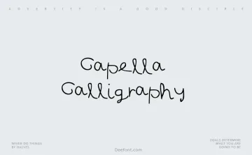 Capella Calligraphy Font