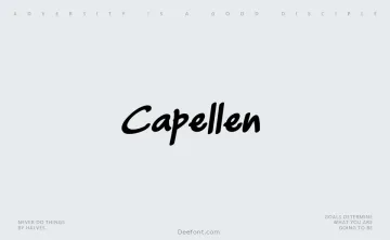 Capellen Font