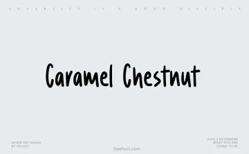 Caramel Chestnut Font