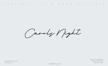 Carols Night Font