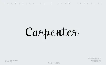 Carpenter Font
