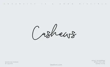 Cashews Font