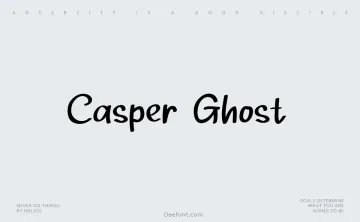 Casper Ghost Font