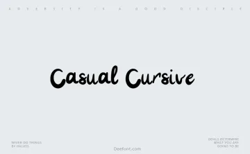 Casual Cursive Font