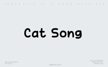 Cat Song Font