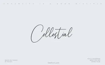 Cellestial Font