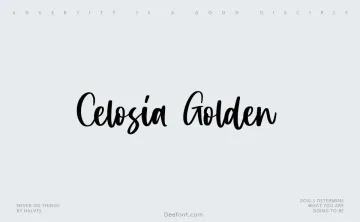 Celosia Golden Font