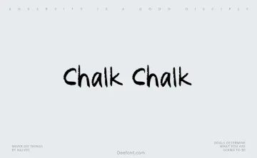 Chalk Chalk Font