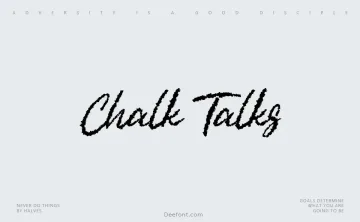 Chalk Talks Font