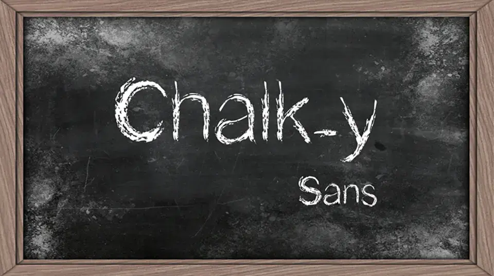 Chalk-y Font