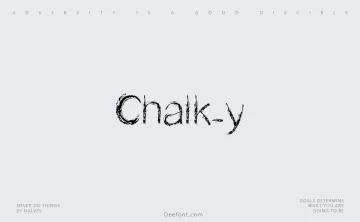Chalk-y Font