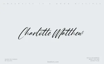 Charlotte Matthew Font