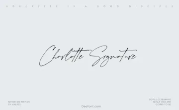 Charlotte Signature Font