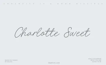 Charlotte Sweet Font