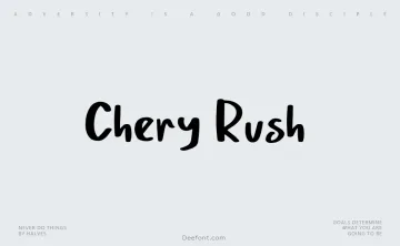 Chery Rush Font