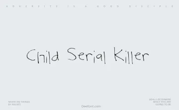 Child Serial Killer Font