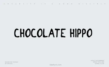 Chocolate Hippo Font