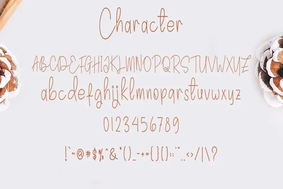 Chocolate Spaghetti Font