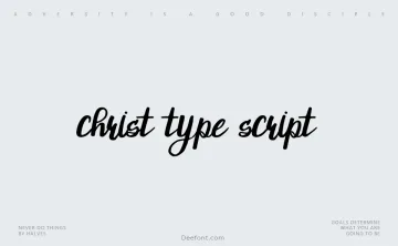 Christ Type Script Font