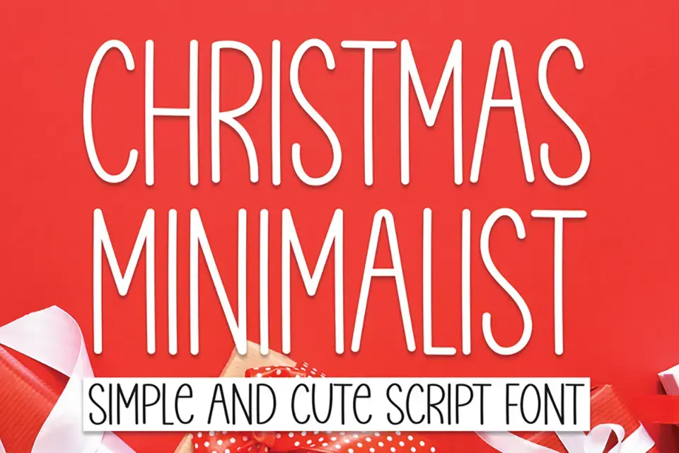 Christmas Minimalist Font