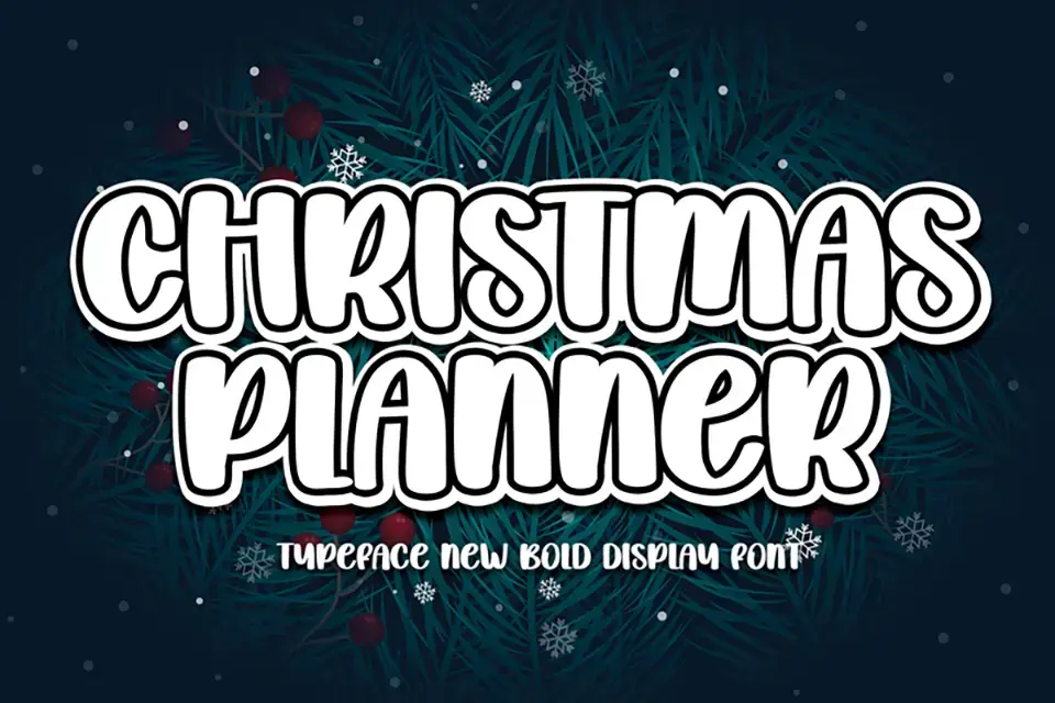 Christmas Planner Font