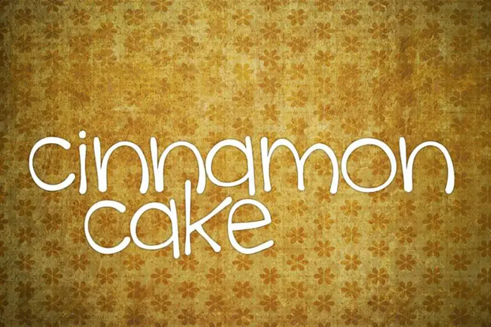 Cinnamon Cake Font