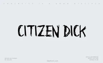 Citizen Dick Font