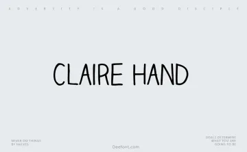 Claire Hand Font