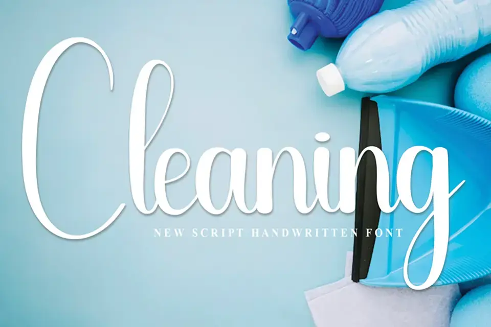 Cleaning Font