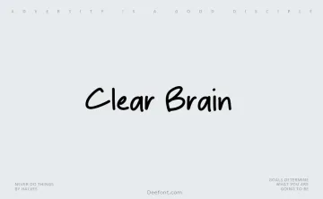 Clear Brain Font