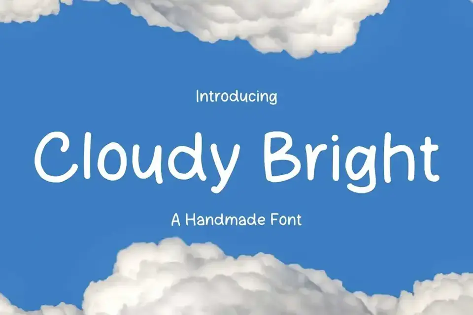 Cloudy Bright Font