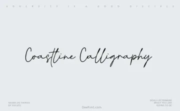 Coastline Calligraphy Script Font