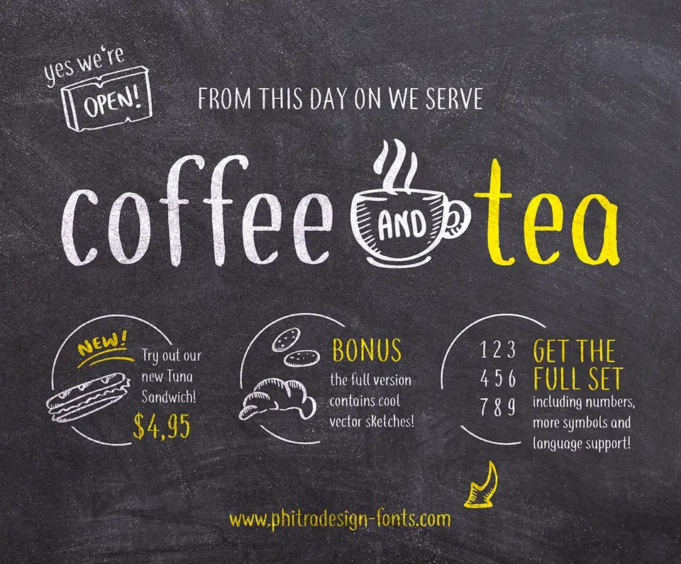 Coffee+Tea Font