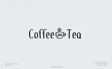 Coffee+Tea Font