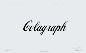 Colagraph Font