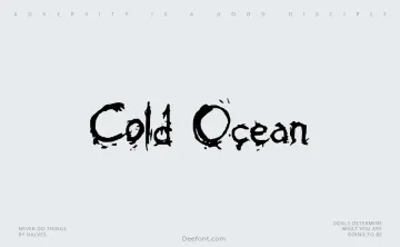 Cold Ocean Font