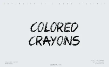 Colored Crayons Font