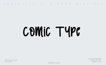 Comic Type Font