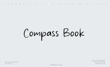Compass Book Font