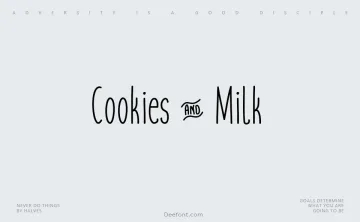 Cookies & Milk Font